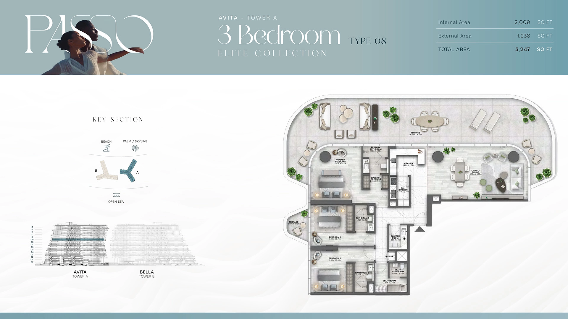 3 BR - Type A
